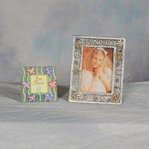 2 Photo Frames Princess and Butterflies